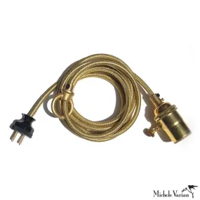 Brass Cord Kit With Woven Metallic Cord