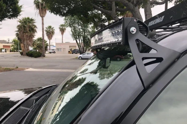 Cali Raised 52" Curved Light Bar Roof Brackets Kit For 4Runner (2003-2024)