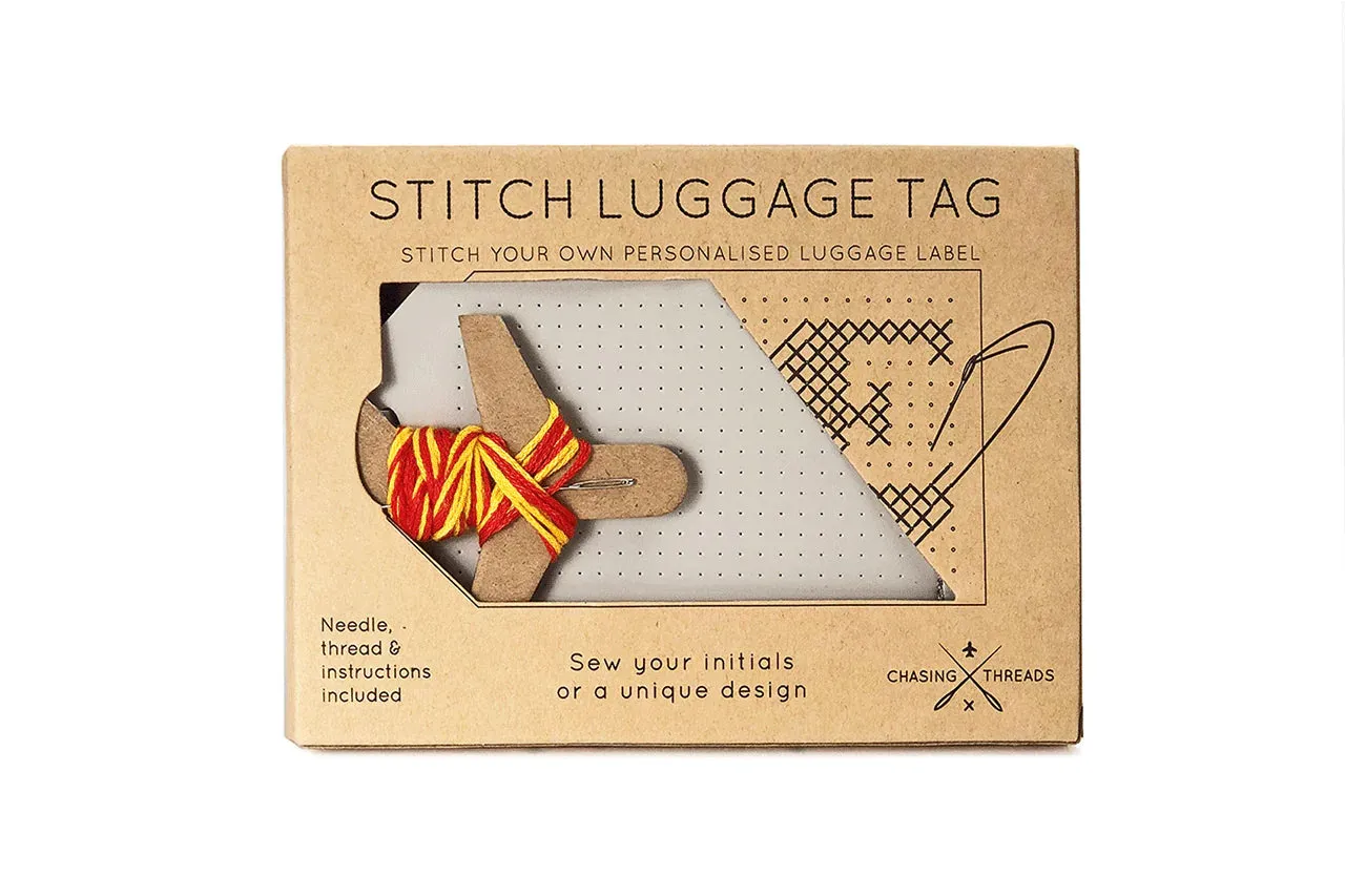 CHASING THREADS • Stitch Your Own Luggage Kit • Lt Grey • NEW
