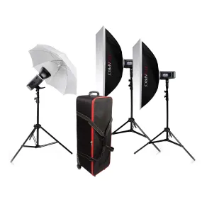 CITI600 TTL Battery Powered Three Head Flash Kit  (GODOX AD600B) - CLEARANCE