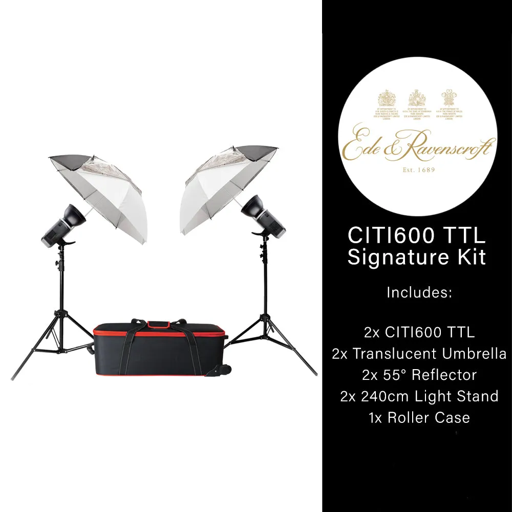 CITI600 TTL Twin Umbrella Flash Kit - CLEARANCE