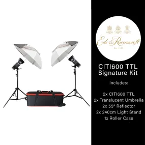 CITI600 TTL Twin Umbrella Flash Kit - CLEARANCE