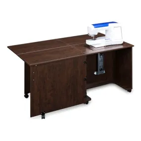 Compact Quilters Sewing Machine Cabinet in Pearwood