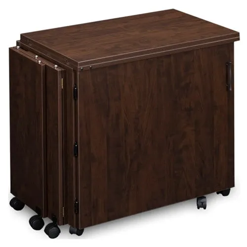Compact Quilters Sewing Machine Cabinet in Pearwood