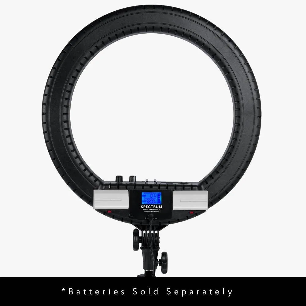 Complete Beauty Ring Light Studio Diamond Luxe & 5.5" LED Crystal Duo Lighting Kit - Bundle