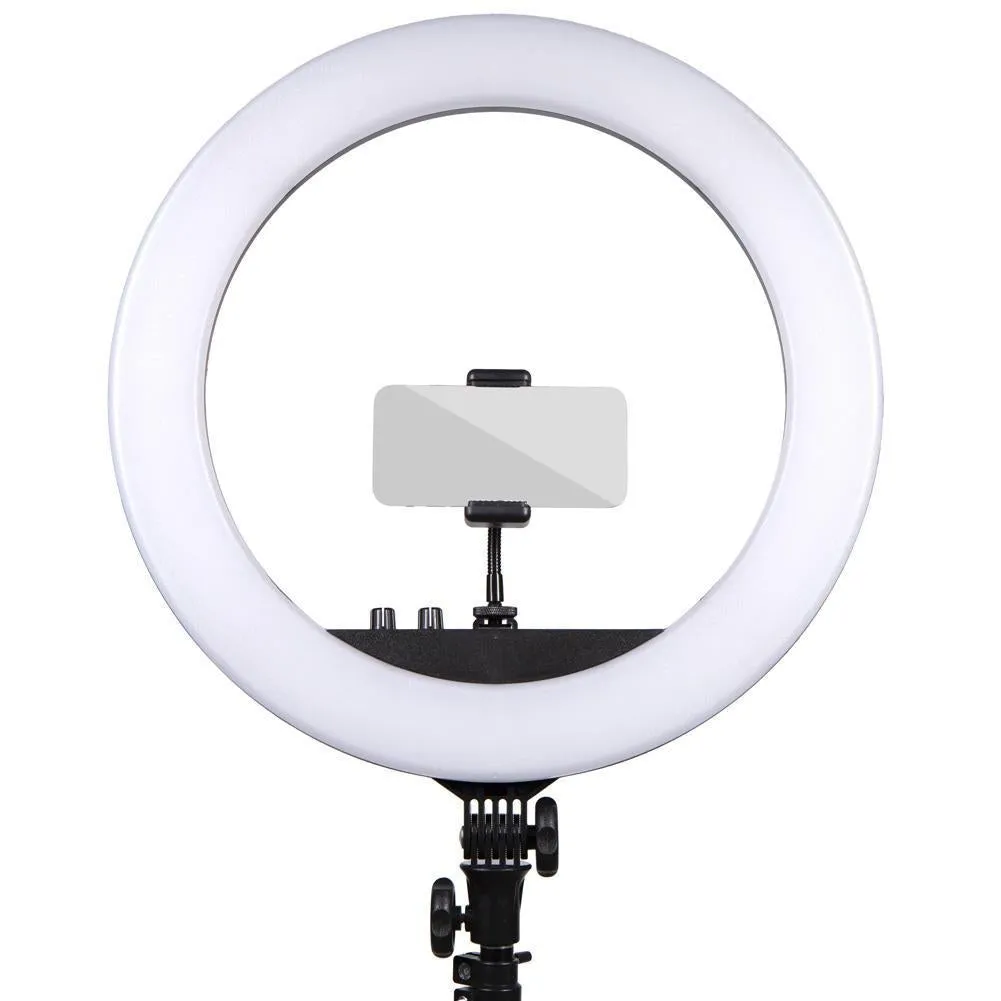 Complete Beauty Ring Light Studio Diamond Luxe & 5.5" LED Crystal Duo Lighting Kit - Bundle