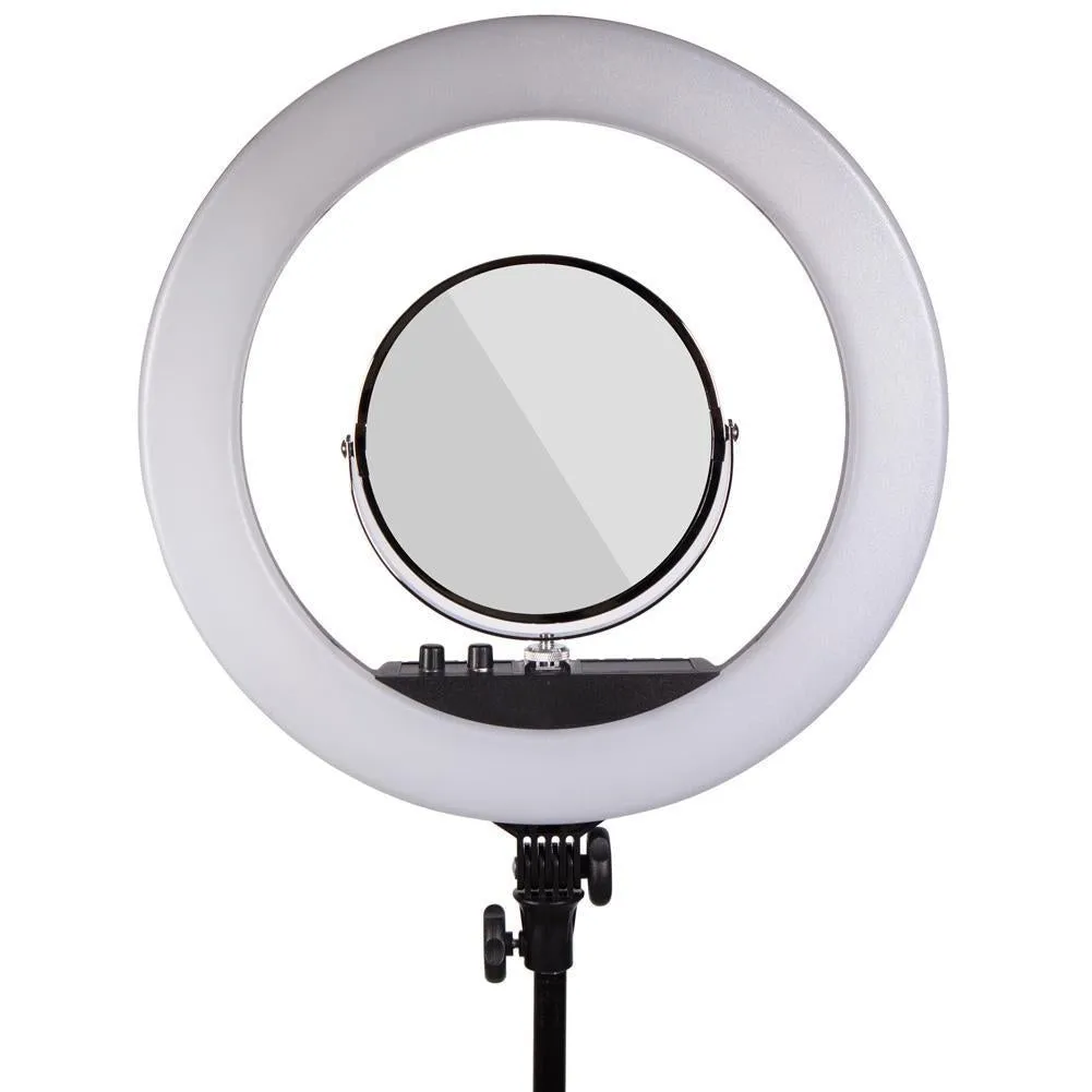 Complete Beauty Ring Light Studio Diamond Luxe & 5.5" LED Crystal Duo Lighting Kit - Bundle