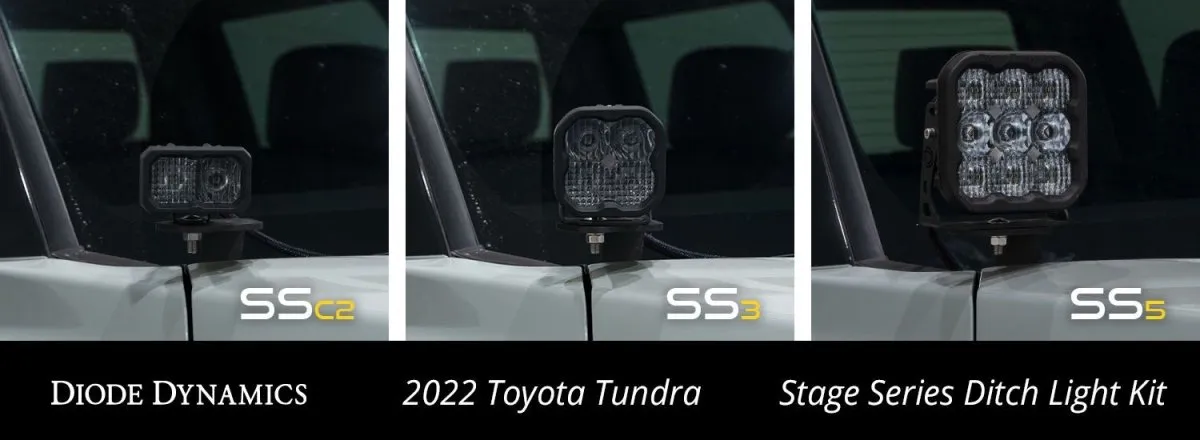 Diode Dynamics Stage Series Backlit Ditch Light Kit for Tundra (2022-2024)