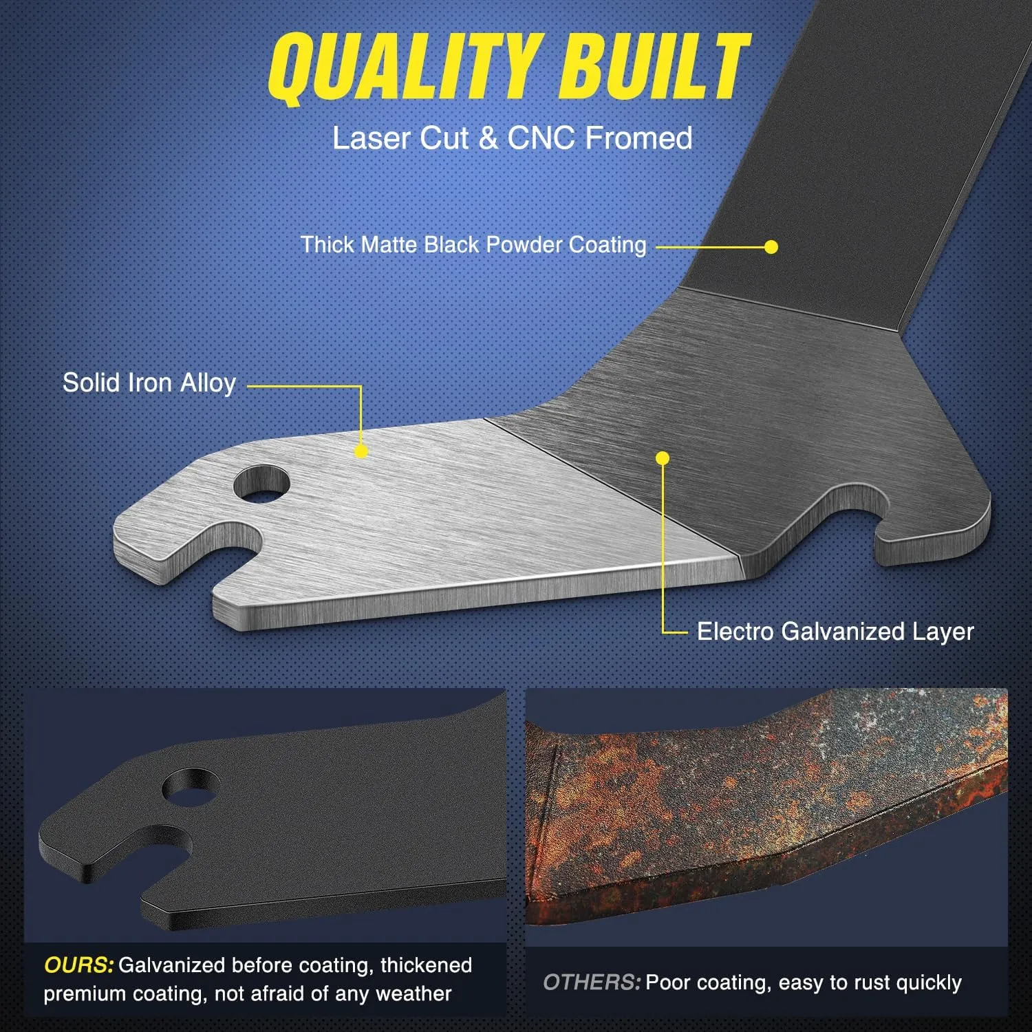 Ditch Light Hood Hinges Mounts For 1999-2006 Chevrolet Silverado Tahoe Suburban GMC Sierra Yukon
