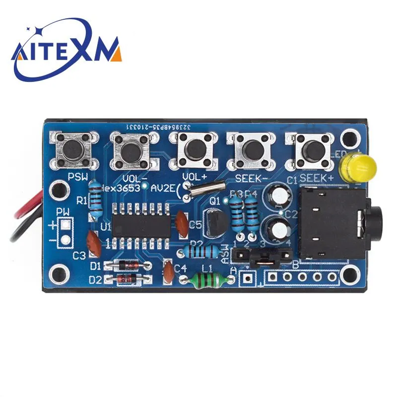 DIY Electronic Kits Wireless Stereo FM Radio Receiver Module PCB 76MHz-108MHz DC 1.8V-3.6V