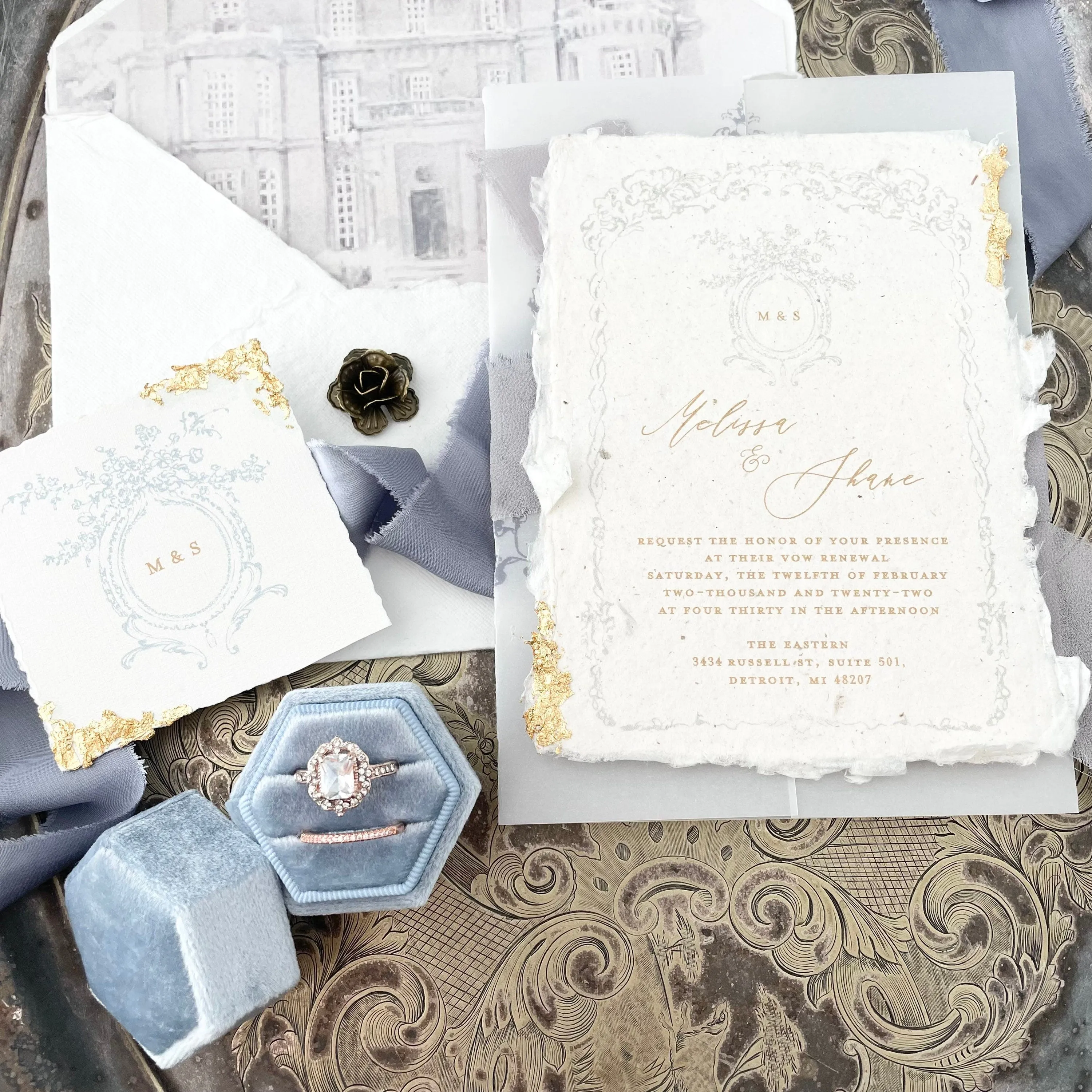 Dusty Blue Ribbon