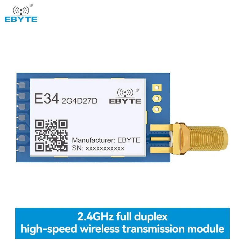 Ebyte E34-2G4D27D nRF24L01  2.4G UART Wireless Module Full Duplex High-Speed Transmission 10dBm Ebyte GFSK DIP 5KM Wireless Module