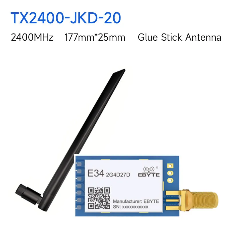 Ebyte E34-2G4D27D nRF24L01  2.4G UART Wireless Module Full Duplex High-Speed Transmission 10dBm Ebyte GFSK DIP 5KM Wireless Module