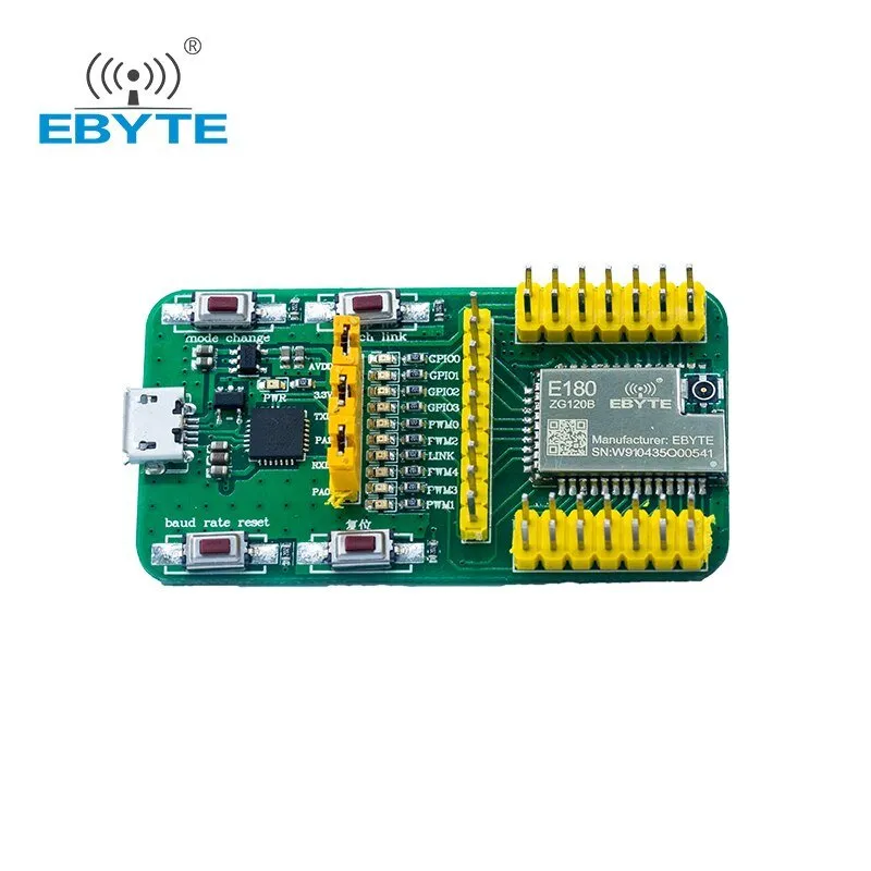 EFR32 ZigBee 3.0 2.4GHz Wireless Date Transceiver Receiver USB Test Board Kit for Smart Home EBYTE E180-ZG120B-TB