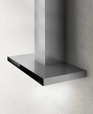 Elica 90cm Box Style Cooker Hood Black Glass Front Panel