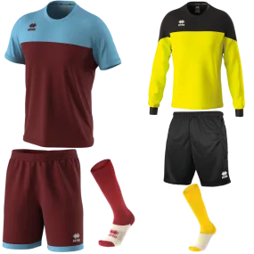 ERREA BRANDON SS KIT BUNDLE MAROON SKY BLUE