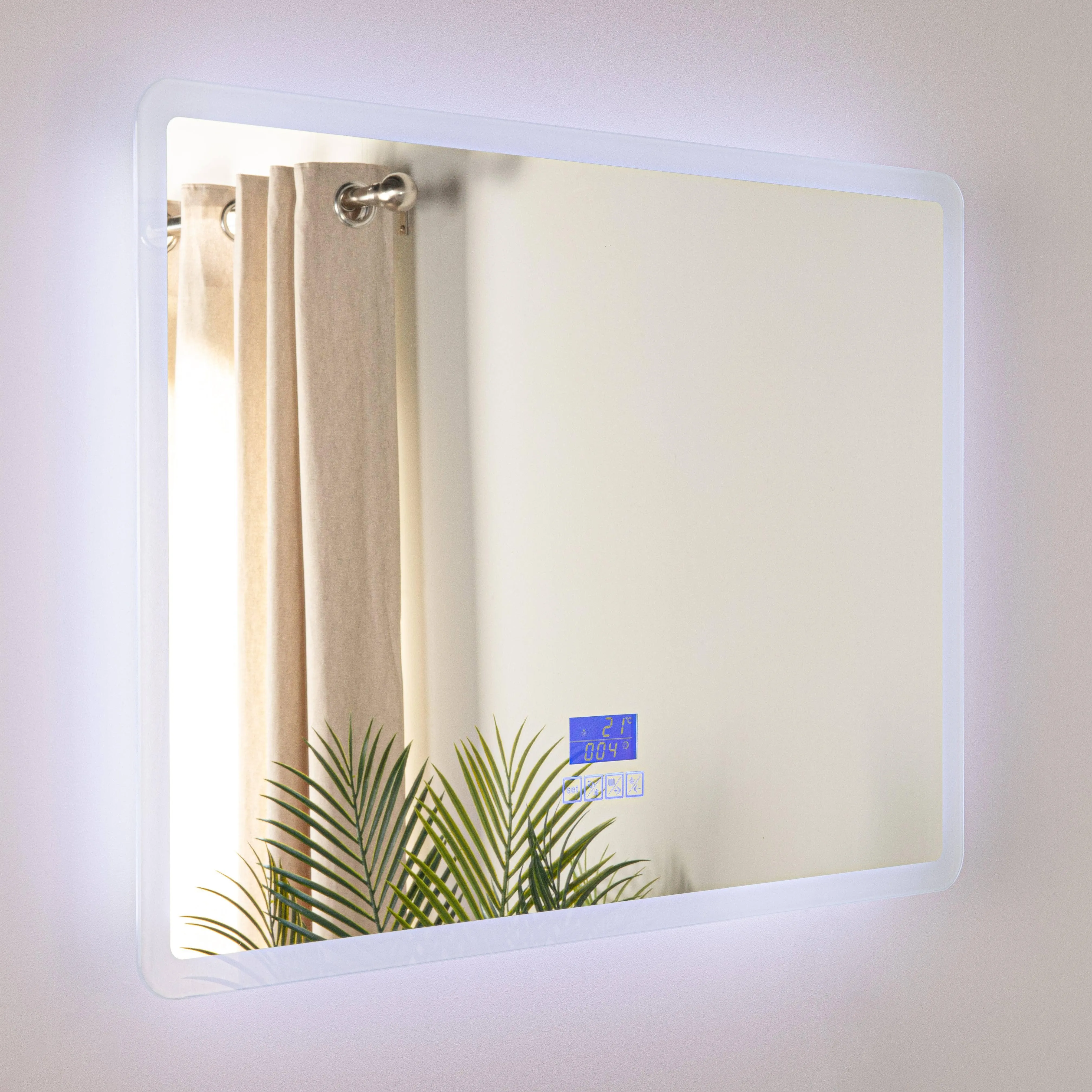 Euro Mirror Bluetooth Rectangle Landscape - 80cm x 60cm