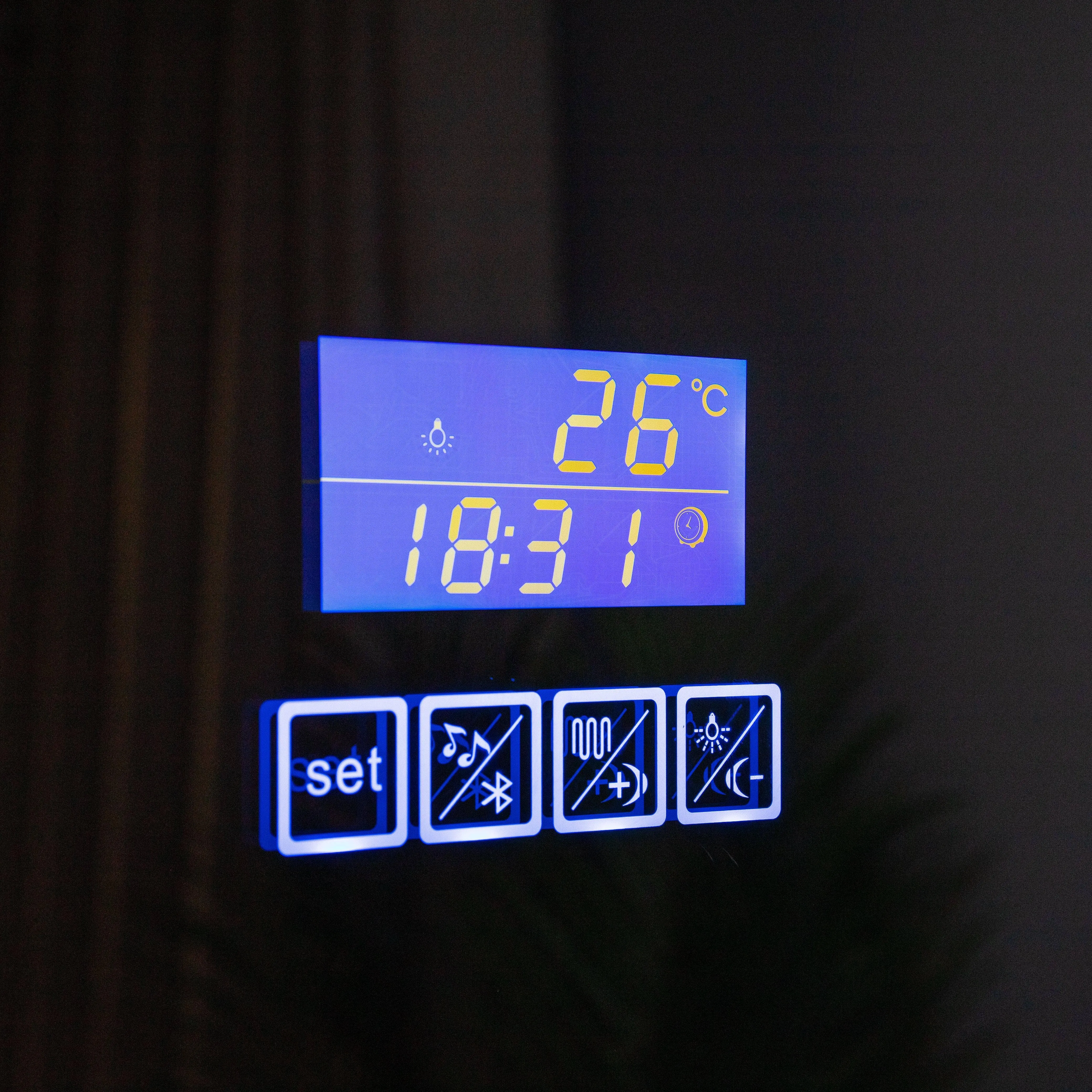 Euro Mirror Bluetooth Rectangle Landscape - 80cm x 60cm