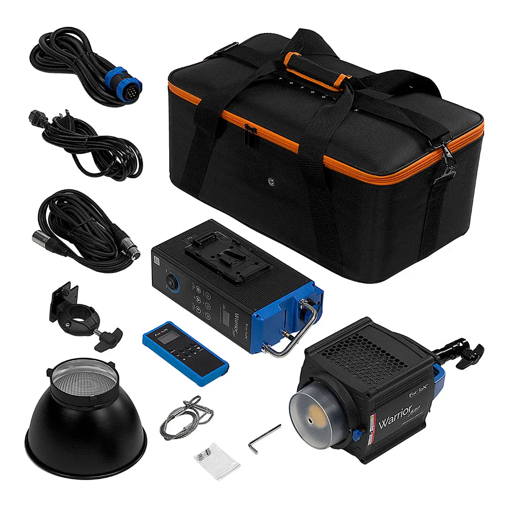 Fotodiox Pro Warrior 300 Daylight LED Light Kit - High-Intensity Daylight Color (5600k) LED Light Kit, 5600k Light for Still and Video