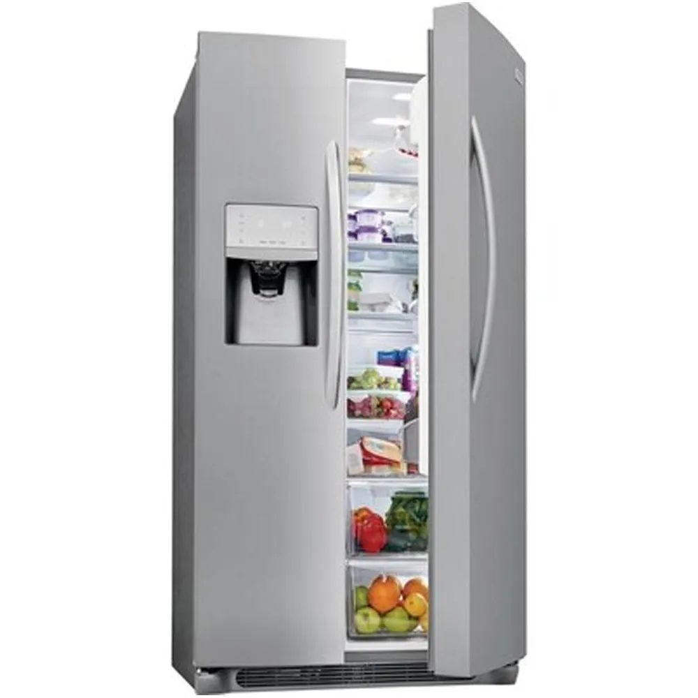 Frigidaire-Gallery 25.5 cu ft Side by Side Refrigerator with Ice Maker-Smudge Proof Stainless Steel