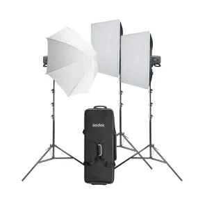 Godox AD600PRO II Portable Battery Powered Flash Strobe Three-Head Light Kit