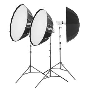 Godox Litemons LA300BI High-Powered Bi-Colour LED Lighting Three Head Kit
