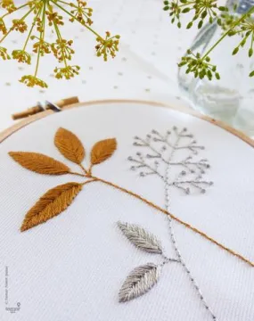 Gold and Gray Leaves Kit