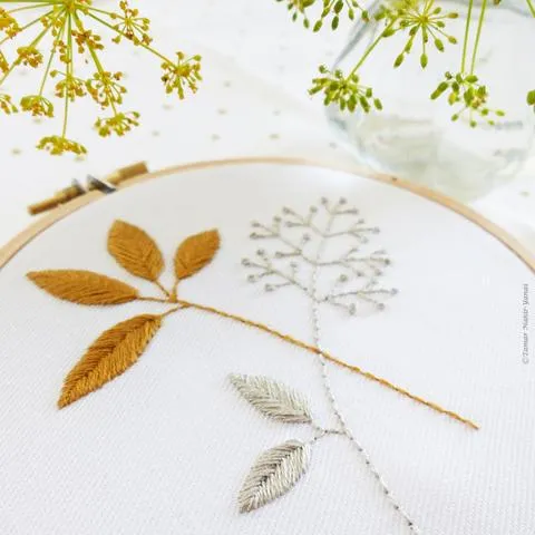Gold and Gray Leaves Kit