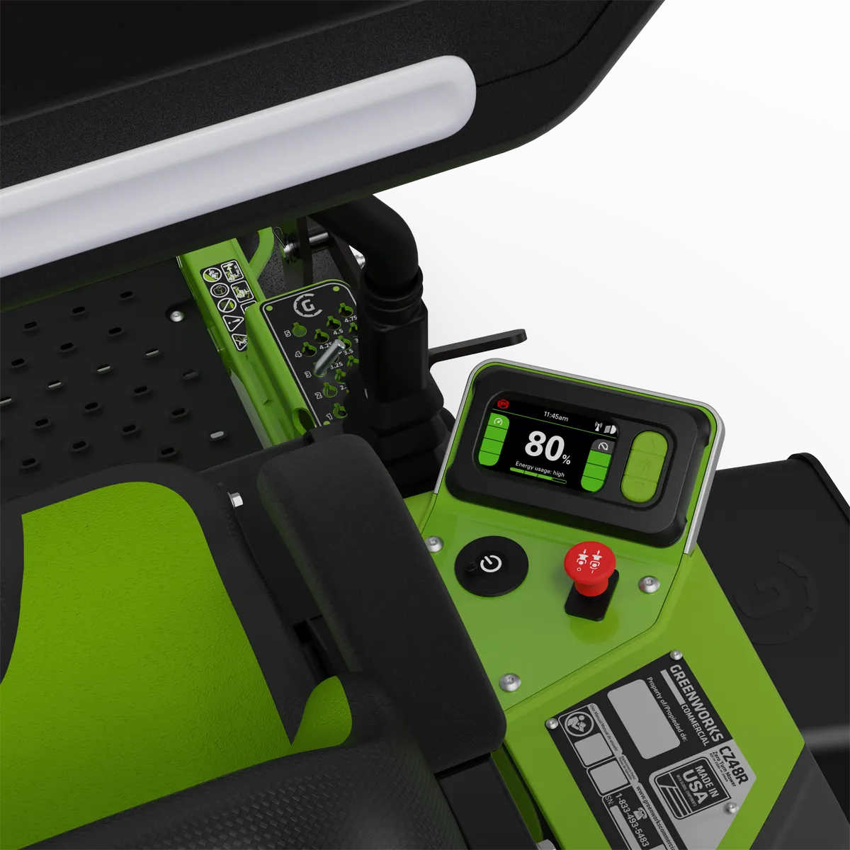 Greenworks CZ48R18X OptimusZ 82v Battery Zero Turn Mower (18kWh)