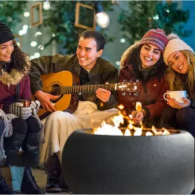 Grillz Outdoor Portable Fire Pit Bowl Wood Burning Patio Oven Heater Fireplace