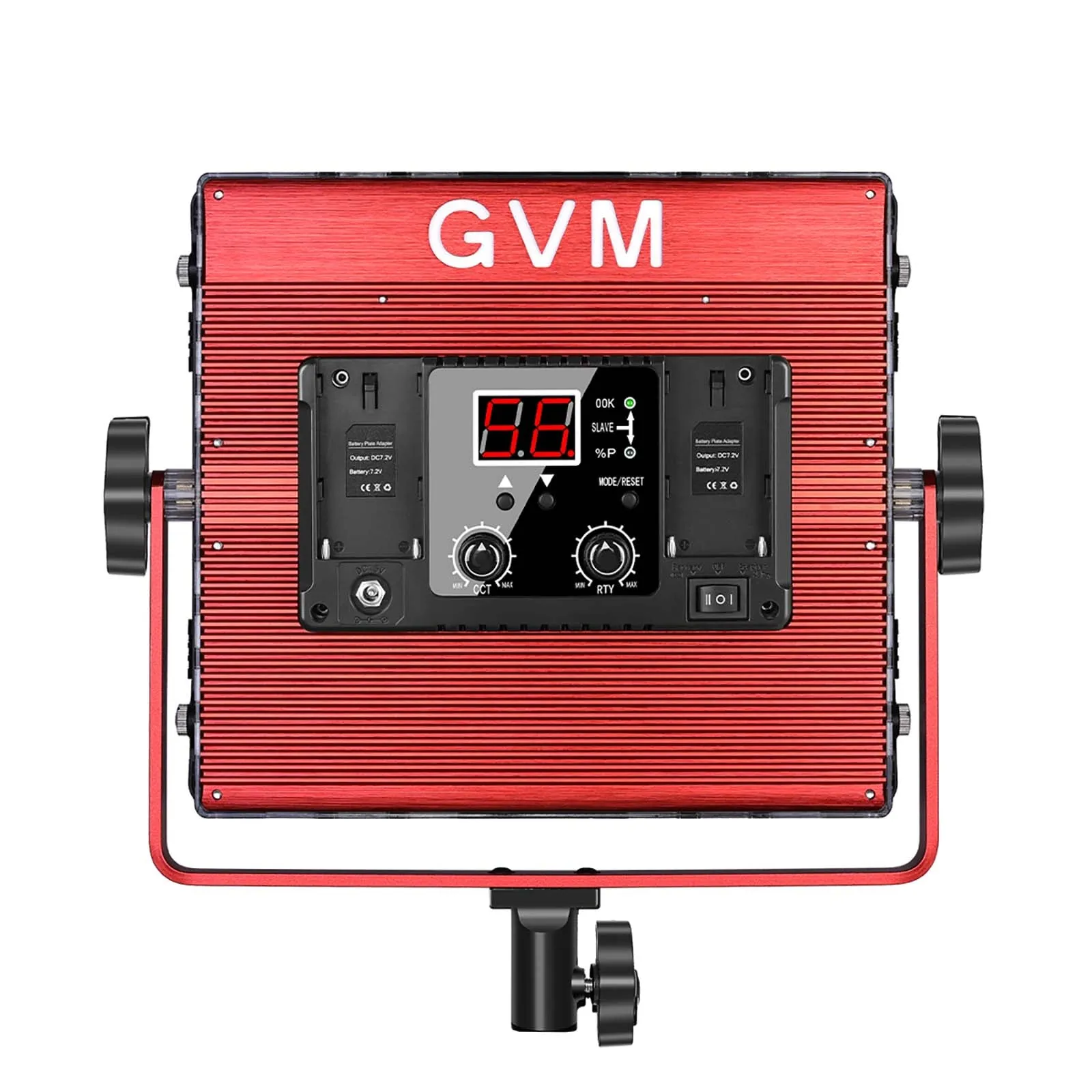 GVM-MB832 50W high-power soft light dual-color LED video soft light with bracket (BOGO)