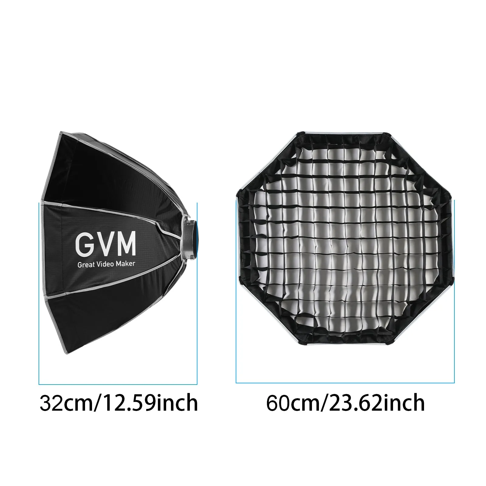 GVM Softbox for P80S/G100W Series LED Lights (22")