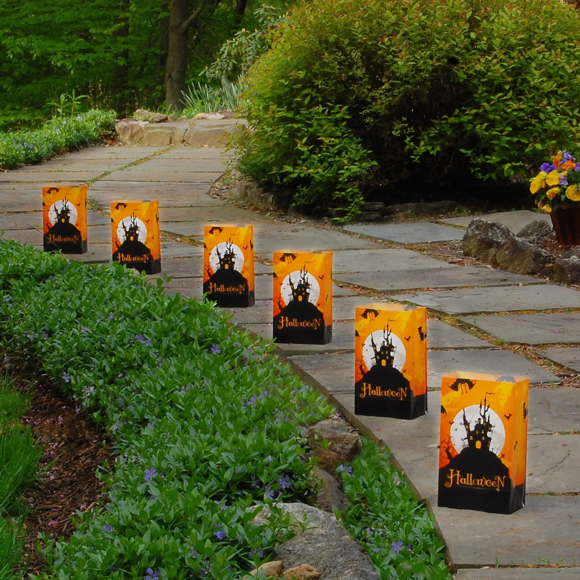 Halloween Battery Operated Luminaria Kit with Timer