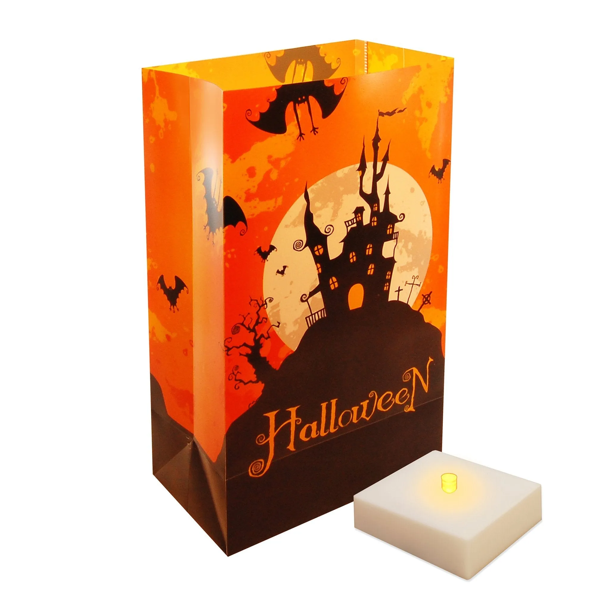 Halloween Battery Operated Luminaria Kit with Timer