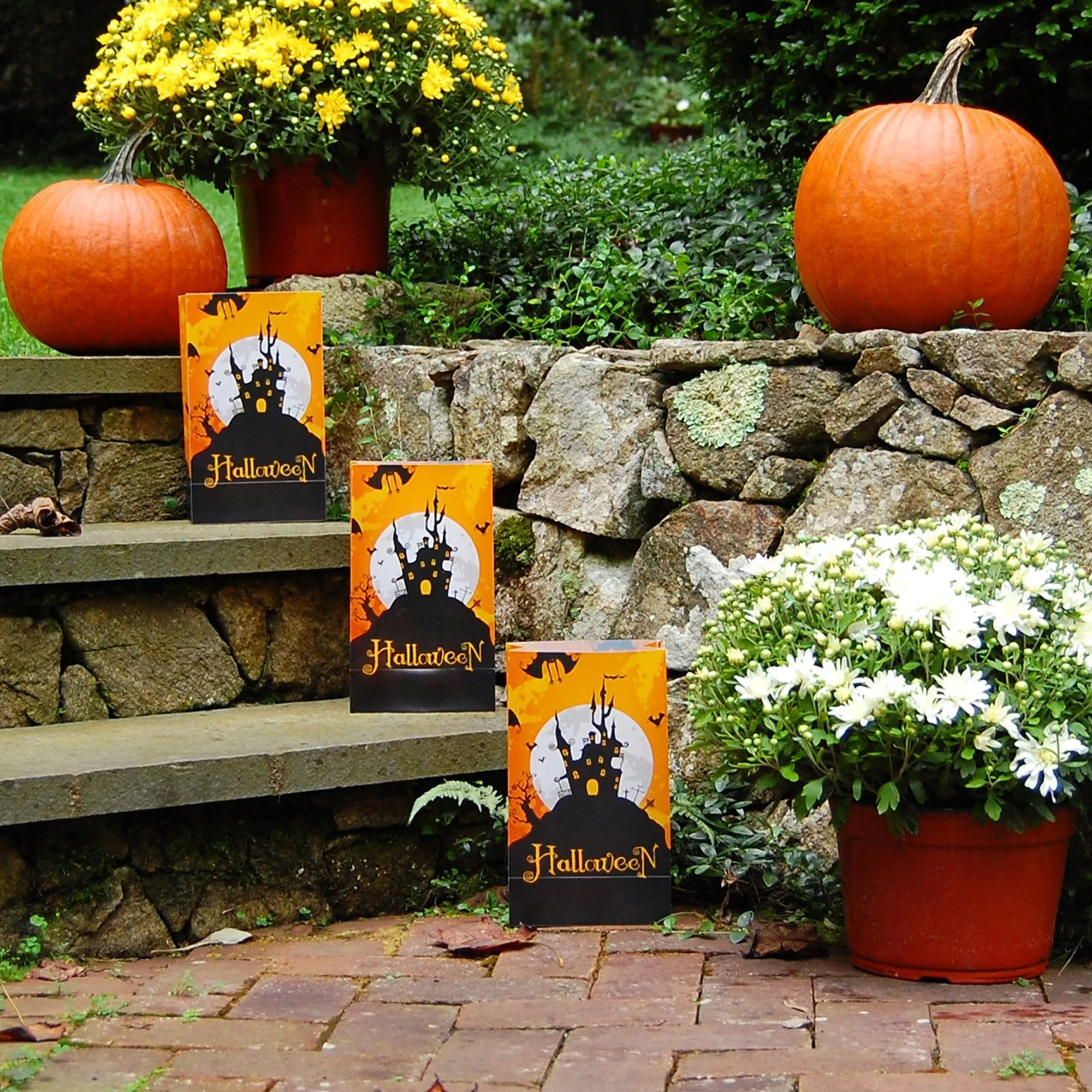 Halloween Battery Operated Luminaria Kit with Timer