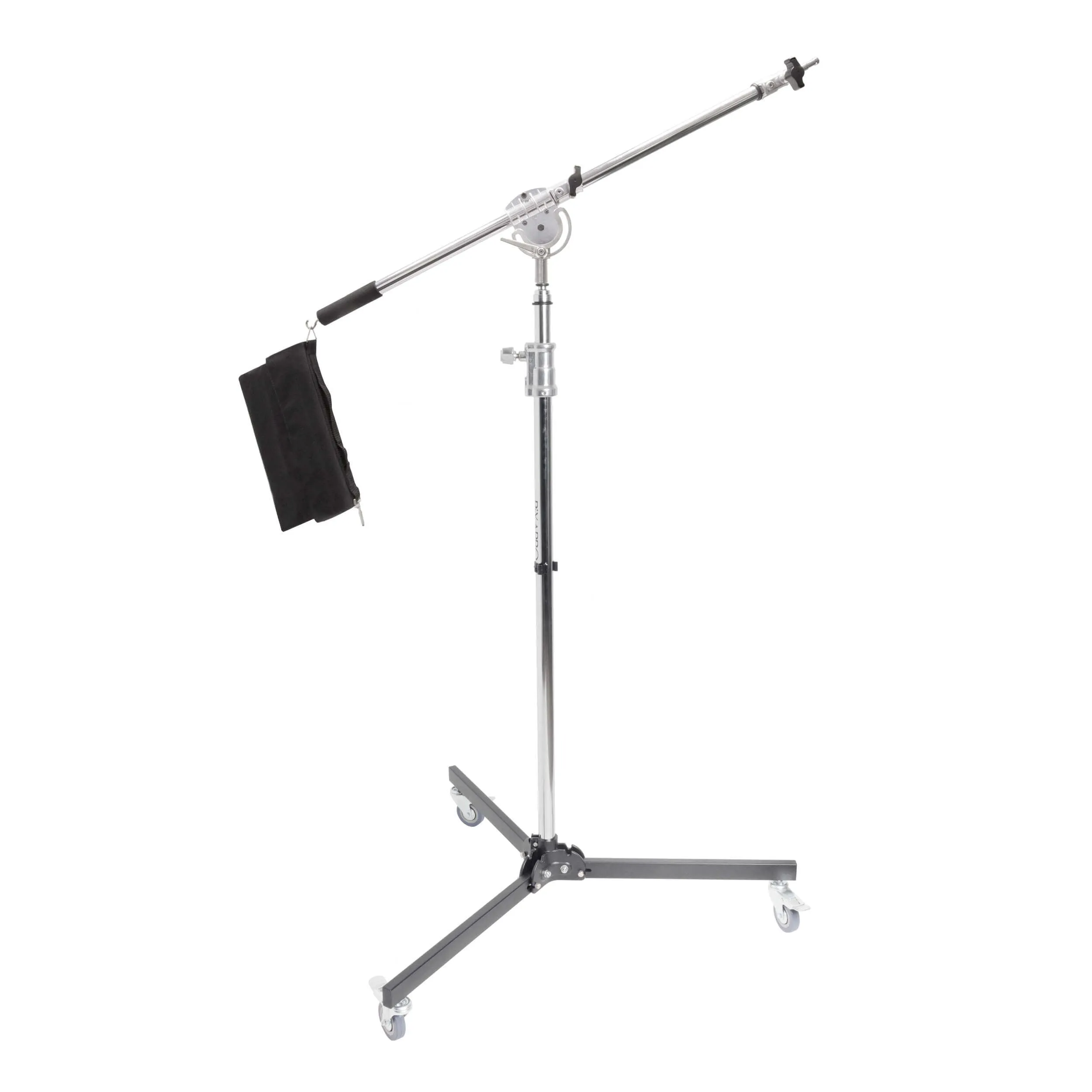 Heavy Duty Chrome Stainless Steel Rolling Base Boom Stand