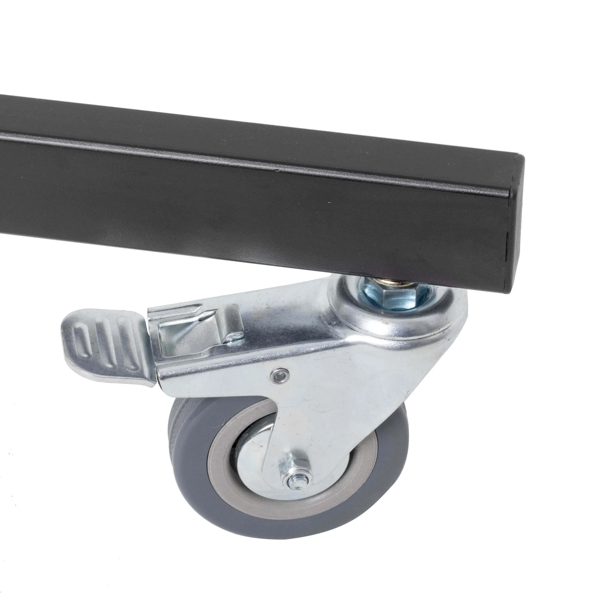 Heavy Duty Chrome Stainless Steel Rolling Base Boom Stand