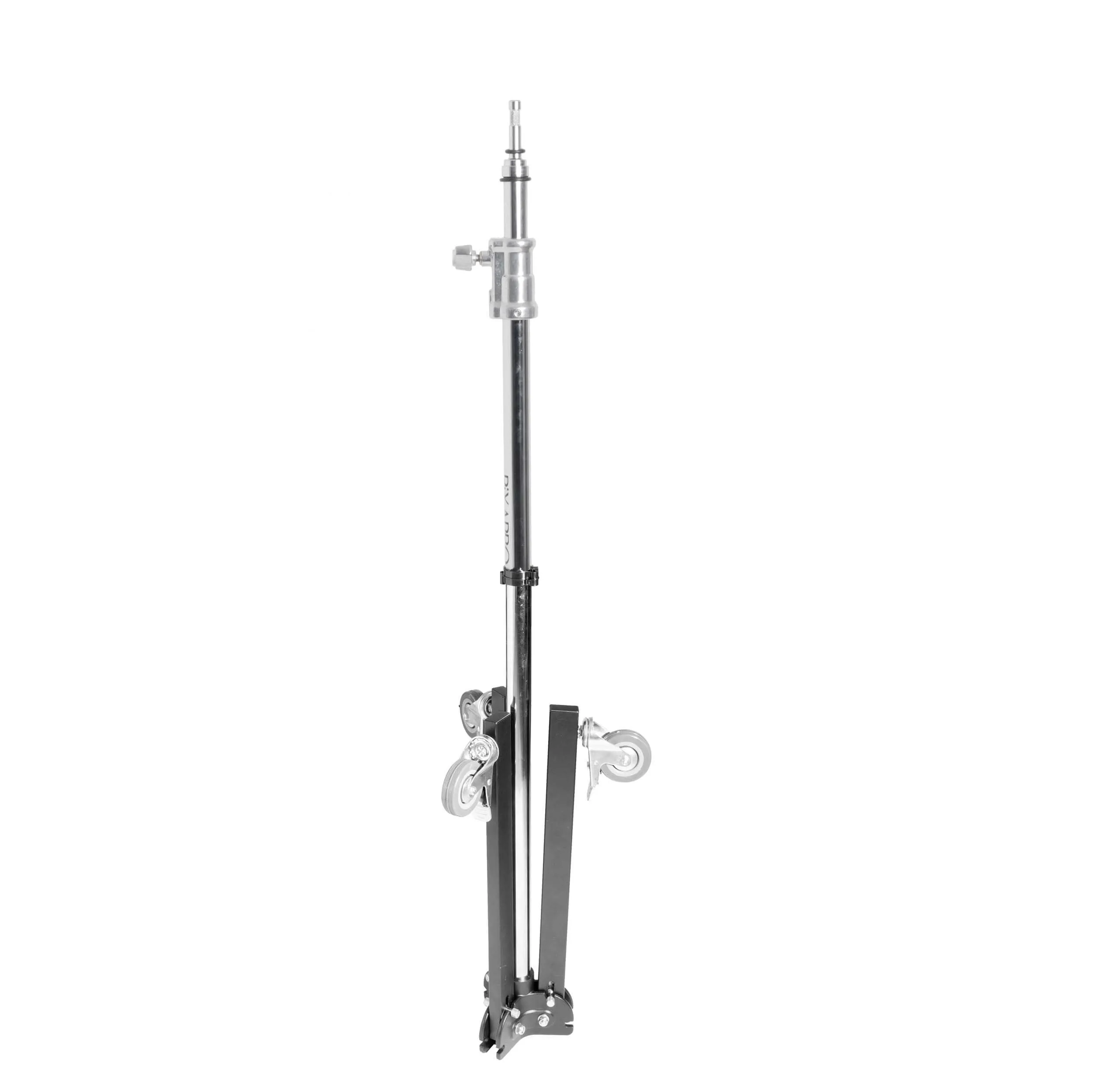 Heavy Duty Chrome Stainless Steel Rolling Base Boom Stand