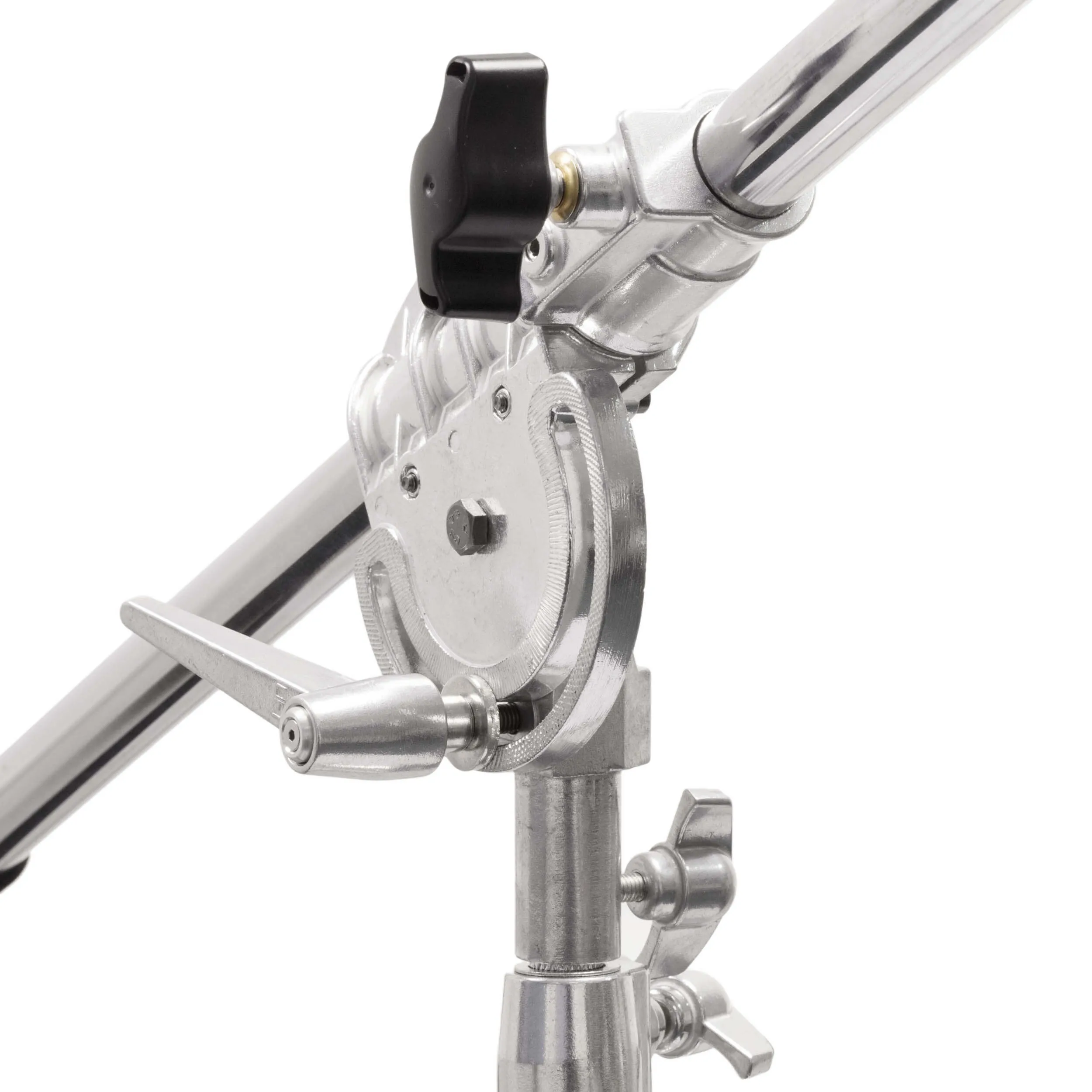 Heavy Duty Chrome Stainless Steel Rolling Base Boom Stand