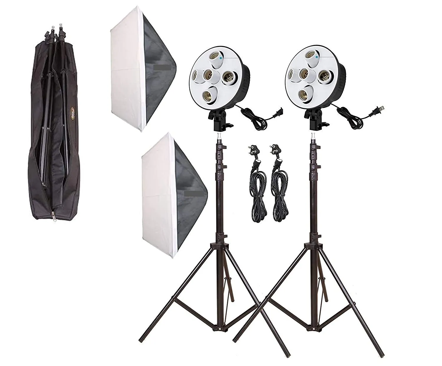 HIFFIN HF E27 5 Trilux Mark II Double Kit/YouTube Lighting/Fluorescent Light for Still & Video