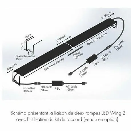 HM ELECTRONICS-Wing 2F1 18W/Freshwater-30cm