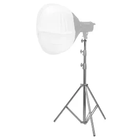 Hridz 2.8m Stainless Steel Heavy-Duty Light Stand | Adjustable 39"-110" | Universal 1/4" to 3/8" Adapter for Softbox, Strobe, Umbrella & More