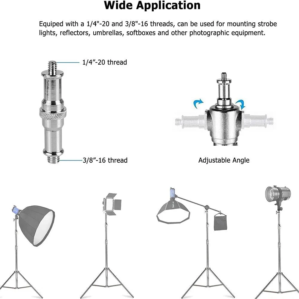 Hridz 2.8m Stainless Steel Light Stand Heavy Duty Tripod for Studio Photo Softbox