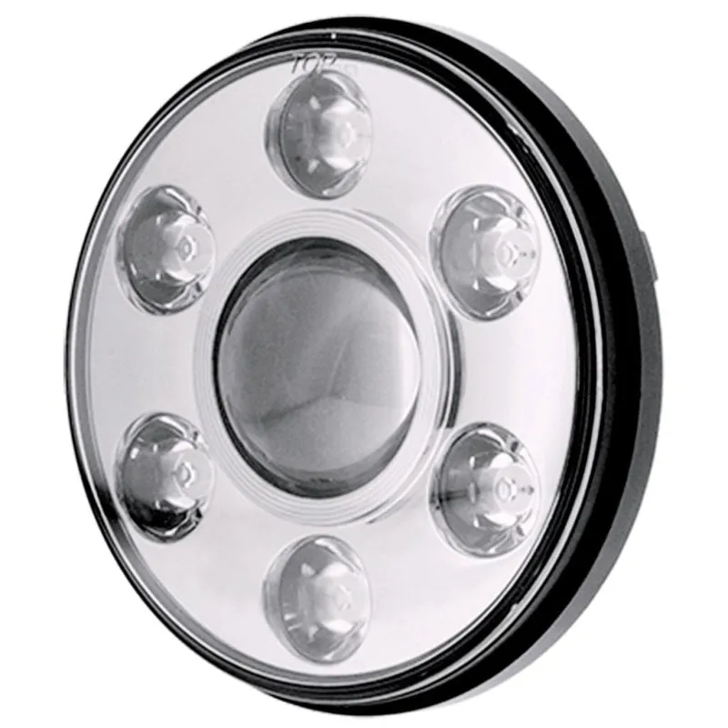 Ignite 7" Round LED Headlight | Black or Chrome Face