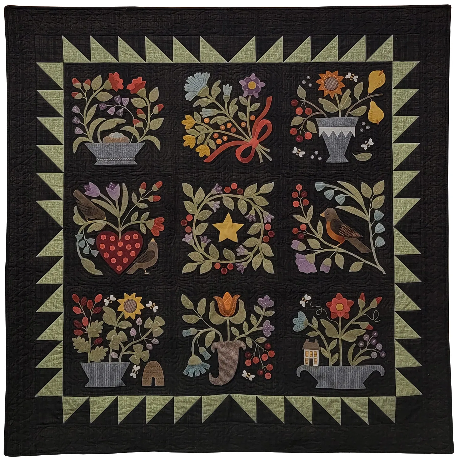 #KB2204 Folk Art Sampler Shared Heart