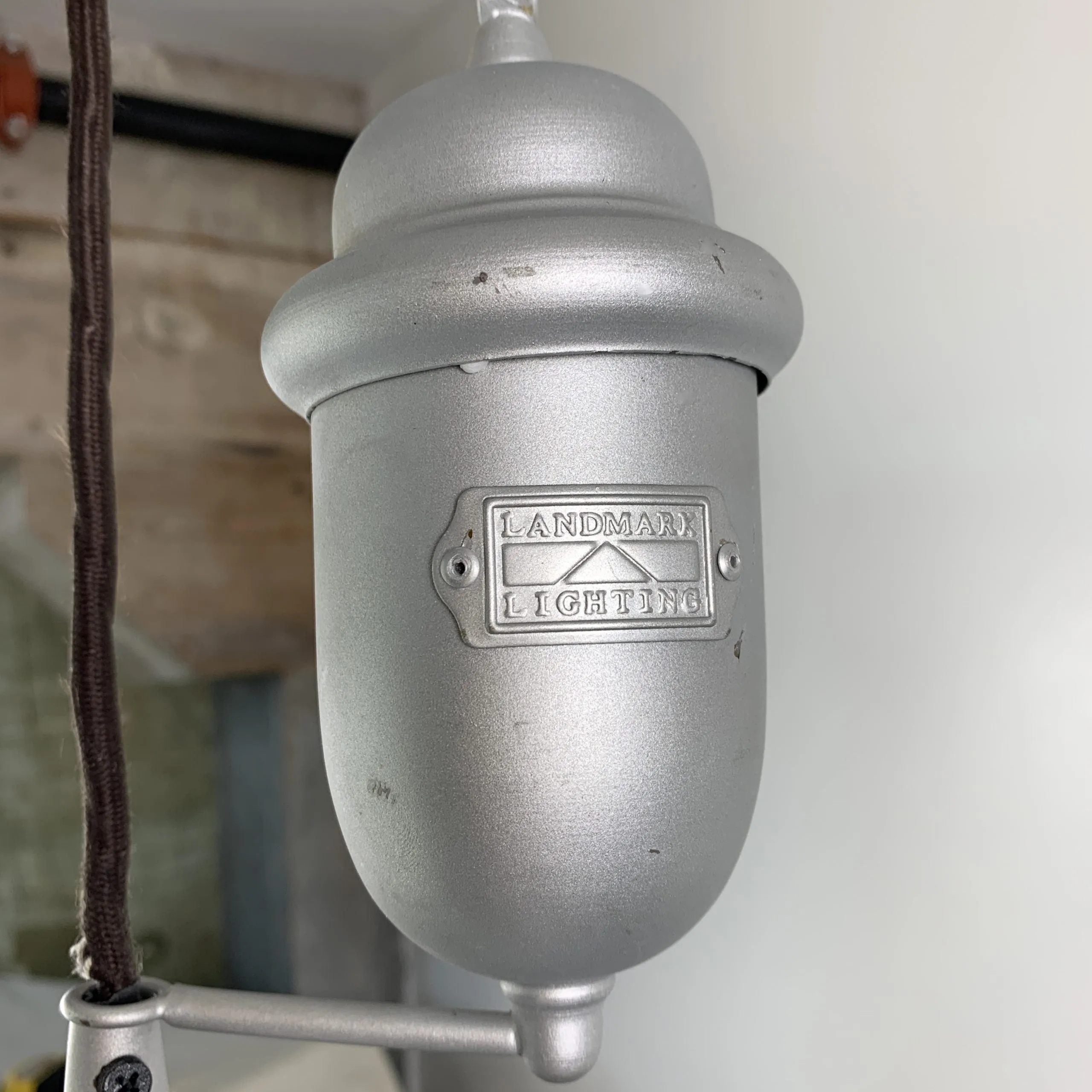 Landmark Lighting Pewter Light with Pulley