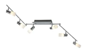 LED Adjustable Ceiling Light from the Dallas Collection in Alum Color Finish by Arnsberg