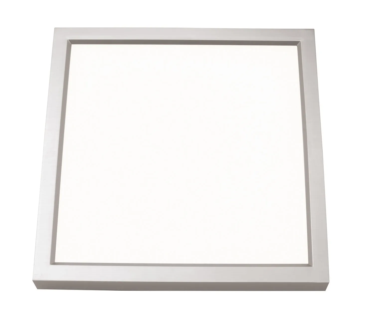 LED Flush Mount from the Edge Square Collection in Satin Nickel Finish by AFX Lighting