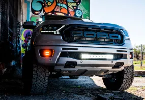 Enhanced LED Fog Light Pod Replacement Brackets Kit for 2019-2024 Ford Ranger - Durable, Easy Installation, and Perfect Fit