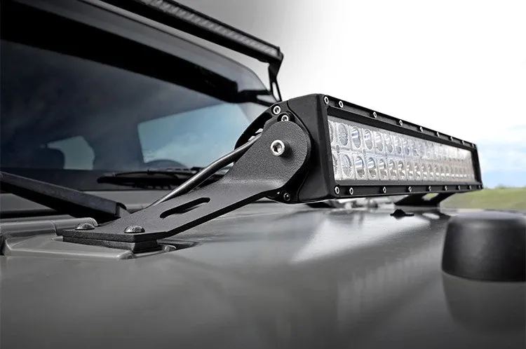 LED Light Mount - Hood - 20" - Jeep Wrangler JK (2007-2018)